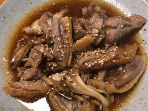 親鶏と舞茸の焼肉のたれ炒め